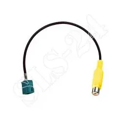 Kabeladapter Cinch-Buchse > Fakra Kuppler wasserblau gerade CAB-TVAS20 / XFAK...