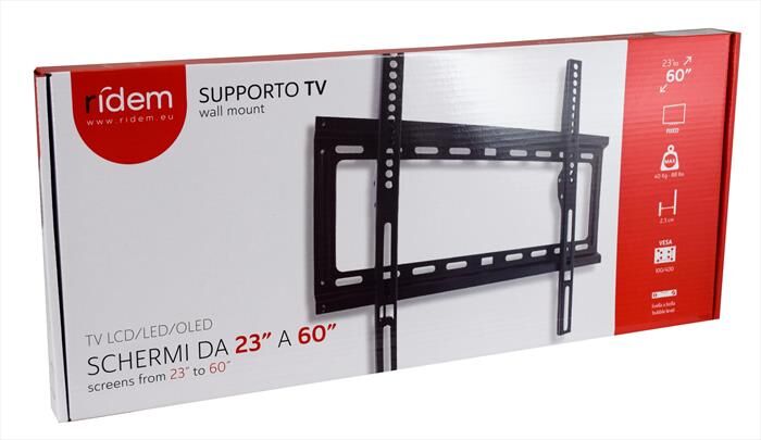 RIDEM Staffa A Parete Per Tv 23/60" Rdms9