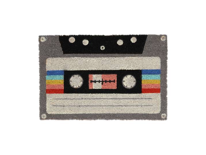 Kokos Fussmatte Kassette Weiss-Schwarz-Grau