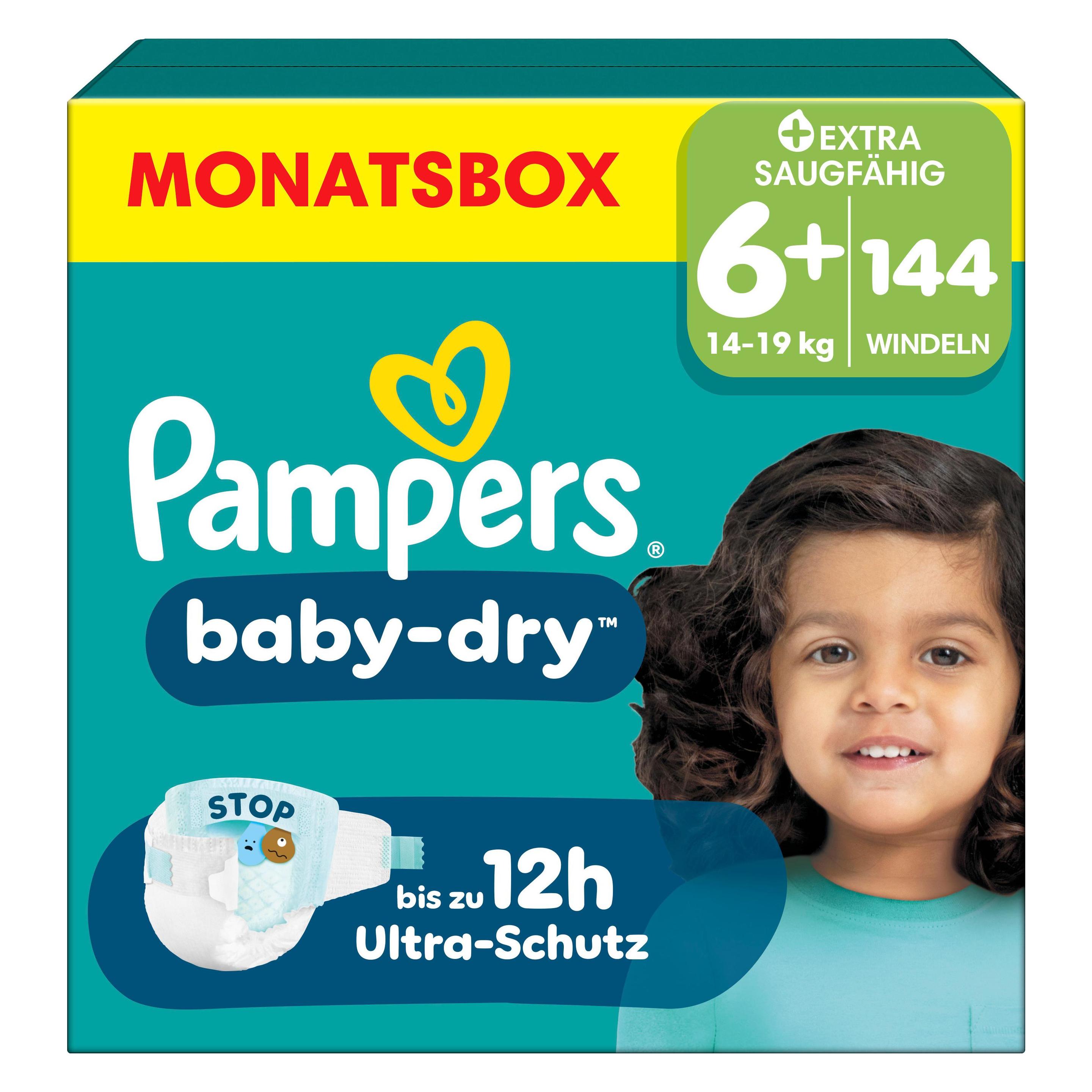 Pampers Baby-Dry (Gr. 6+, Monatsbox, 144 Stk.) (08700216291149)