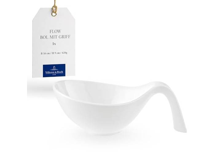 Villeroy & Boch - Flow Bowl mit Griff Weiß, Spülmaschinenfest