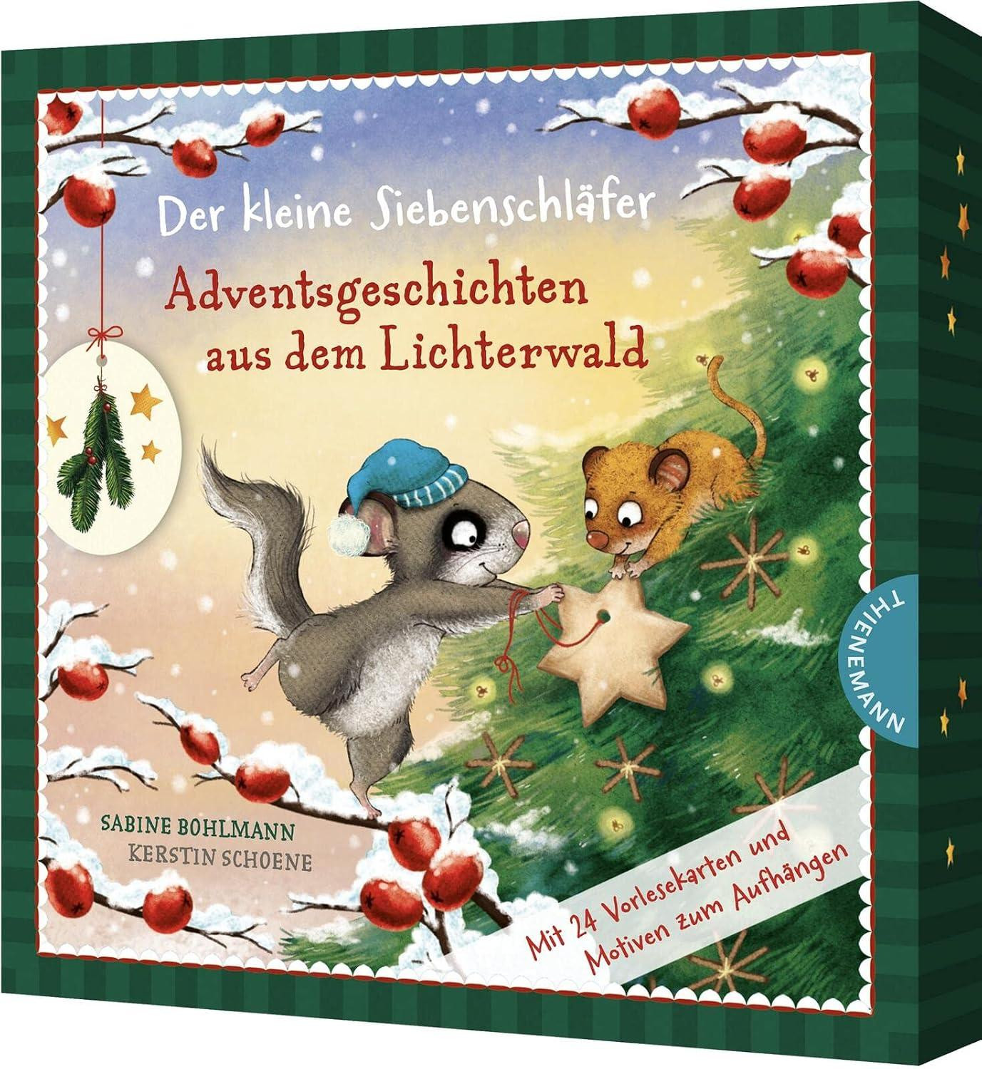 Der kleine Siebenschläfer: Adventsgeschichten aus dem Lichterwald Adventskalender-Box van oCreon