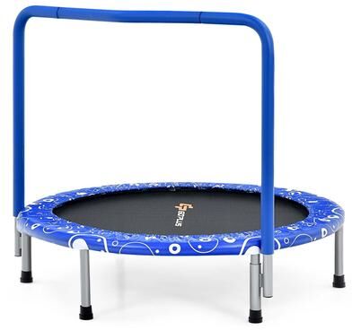 36'' Mini Trampoline Foldable Rebounder Trampoline w/Foamed Handle