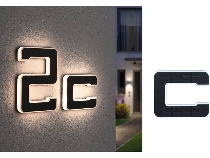 Paulmann Solar LED Hausnummernleuchte Buchstabe c