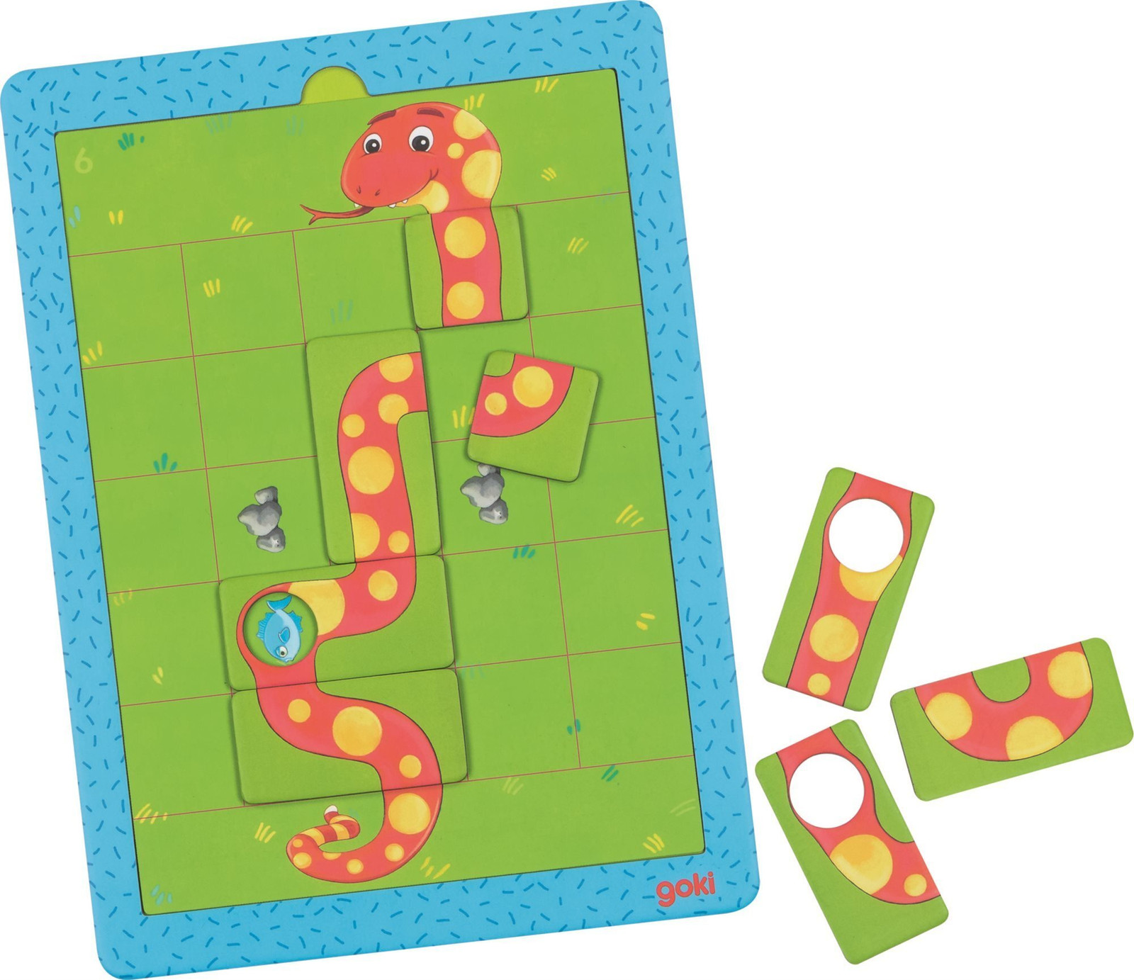 Goki Magnetisch spel Hongerige slangen educatief speelgoed