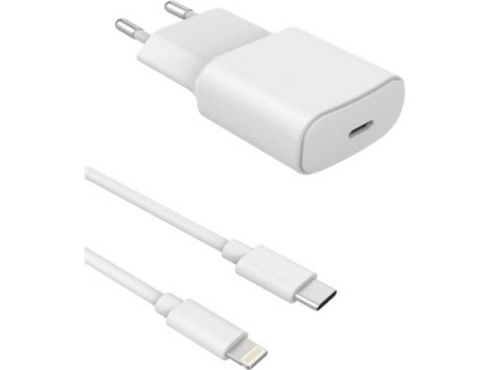 Essentielb - Chargeur + Câble 20w Powerdelivery Usb-C + Câble 1m