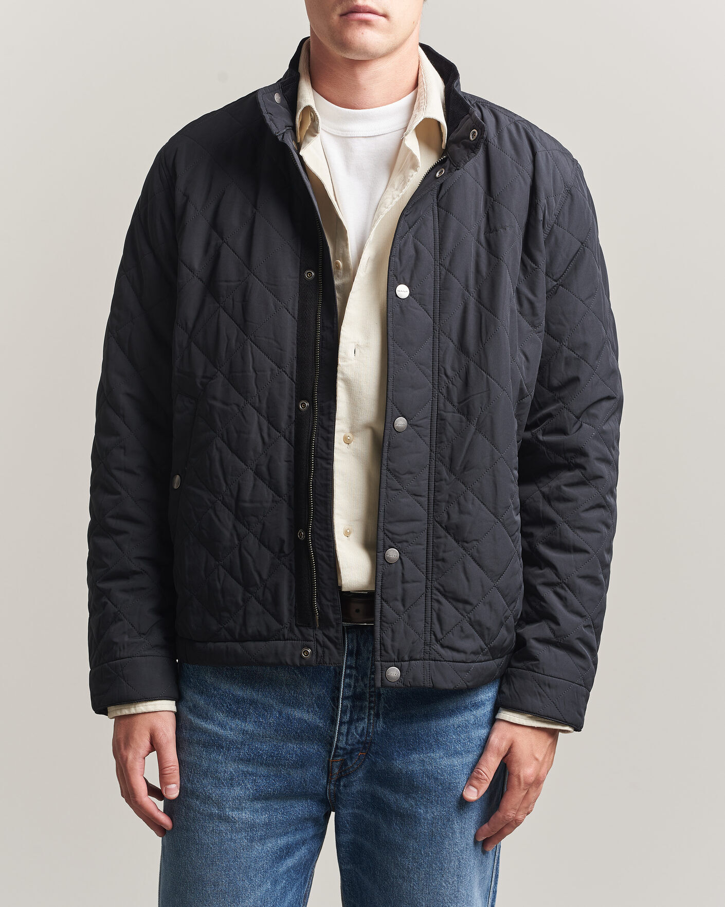 Gant Classic Quilted Jacket Black men XXL Sort