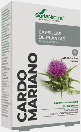 SORIA NATURAL® CARDO MARIANO 30 CAPSULAS LIBERTACAO PROLONGADA