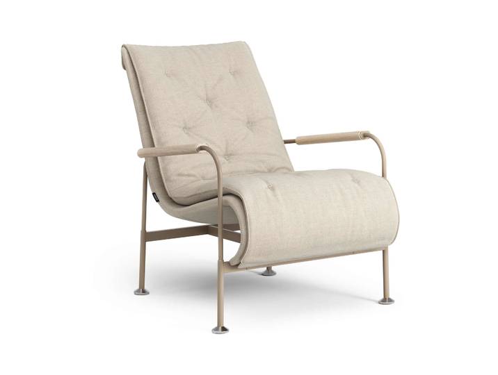 Swedese Fauteuil Serpentine Tissu Romo Linara Rye-nutmeg