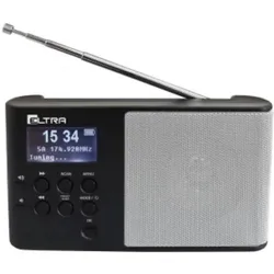 Elta ELTRA Radio ULA DAB+ silber (DAB+, FM, Bluetooth), Radio, Schwarz, Silber
