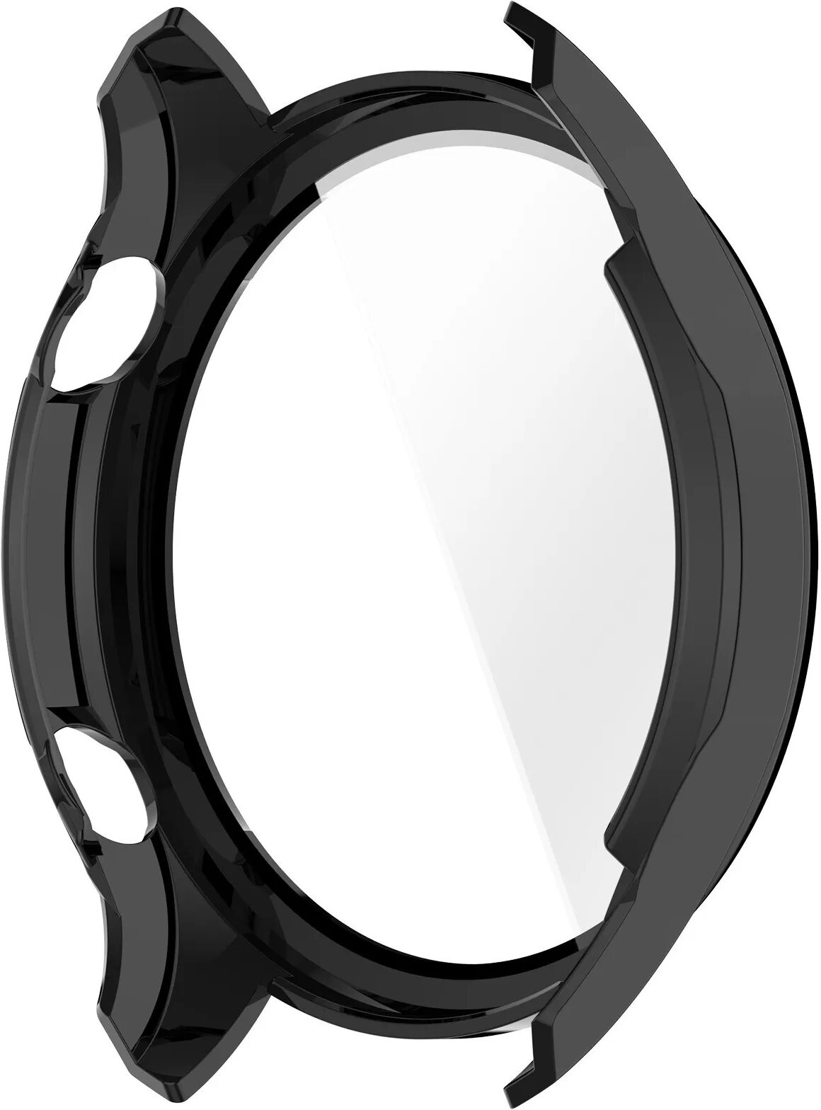 INF Schutzhülle aus gehärtetem Glas und PC, kompatibel mit Honor Watch 5 Pro - Vollständige Abdeckung Schwarz