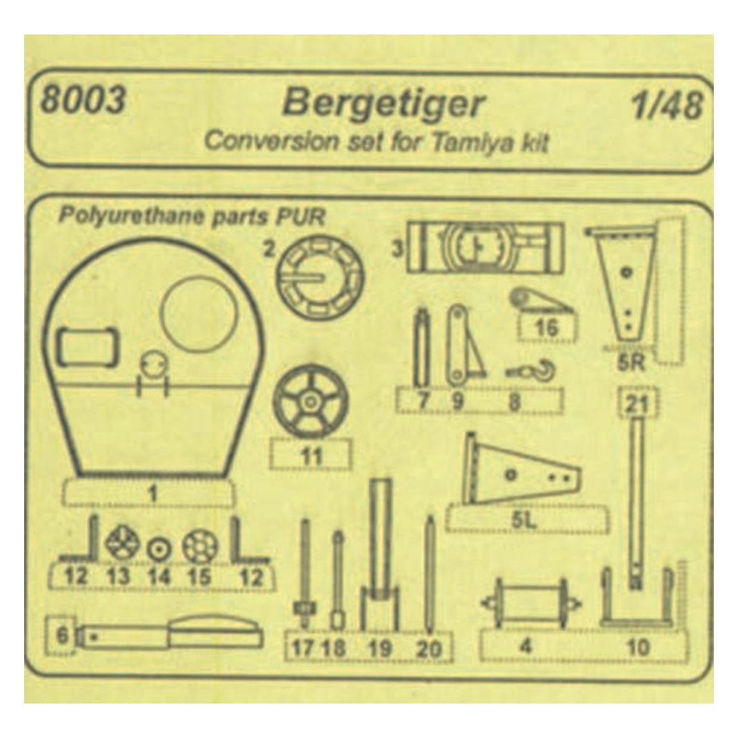 CMK Bergetiger - conversion set für Tamiya Bausatz (129-8003)