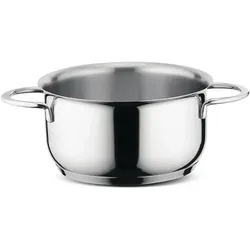 Lagostina Lagotherm Fonda Edelstahl-Kochtopf „Deliziosa“, Pfanne + Kochtopf, Silber