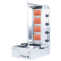 Kebab-Maschine 4-flammig Gas PREMIUM /. GOLDINOX