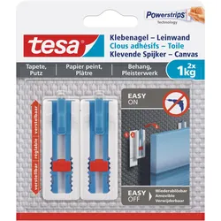 tesa Klebenägel 2.3 cm  x 6.4 cm weiß
