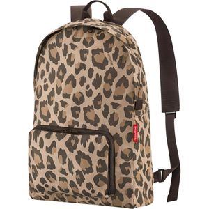 Reisenthel Rucksack Mini Maxi, 45 cm, faltbar, leo macchiato, Polyester, wasserabweisend, 14 Liter