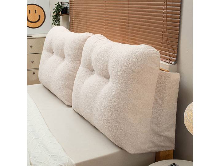Double oreiller de tête de lit amovible et lavable, mignon, Cojines décoratifs, coussin de sol, appui-tête, grand dossier