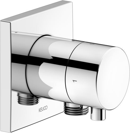 Keuco IXMO Comfort 2 Wege Umstellung 59557011102 Unterputz Montage, eckig, Schlauchanschluss, verchromt