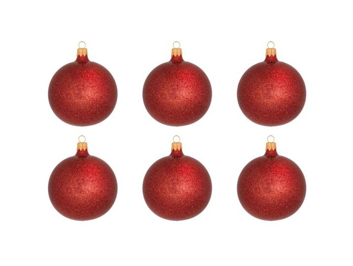 Weihnachtskugel 6er-Set Tilly - Farbe: rosa - Material: Glas - 949