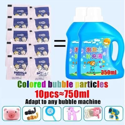 Uplift Essentials Colorful Bubble Machine Concentrated Granules Bubble Refill For Kids Bubble Guns And Toys (1040pcs) 40pcs