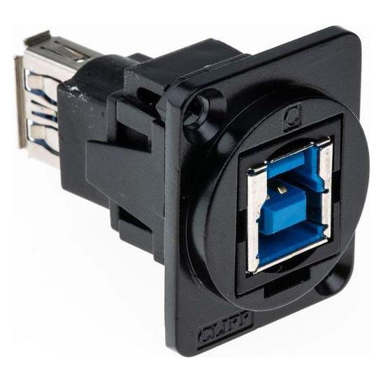 RS PRO FT BLK METAL USB 3.0 B-A CSK XLR (9160224)