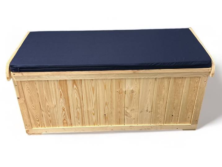 Sitzbank PROMADINO, beige (natur), B:120cm H:56cm T:51cm, Holzwerkstoff, Sitzbänke, Sitzbank