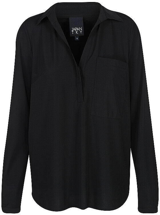 JAPAN TKY Hemdbluse KAEMI schwarz   XS XS