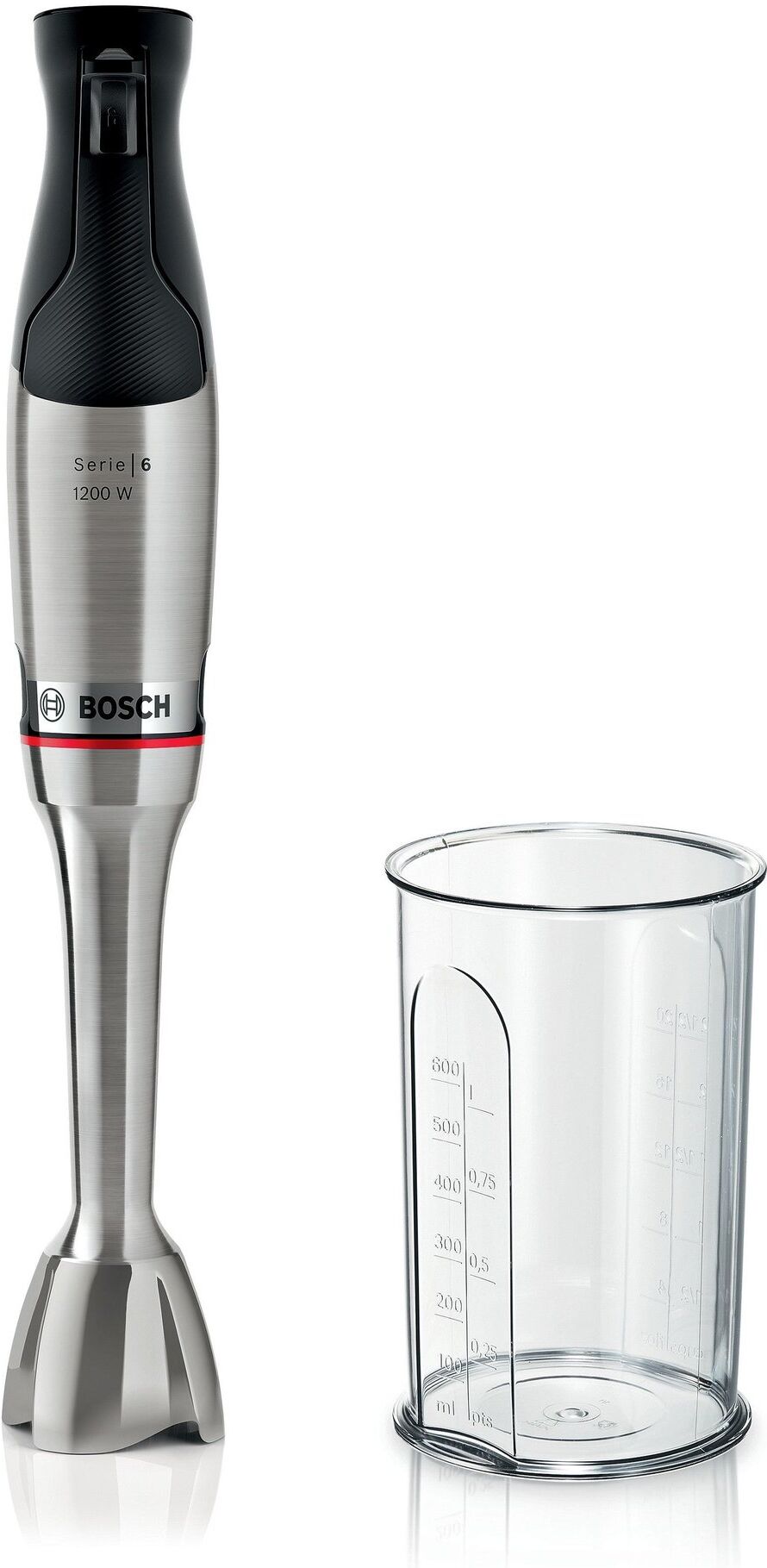 Frullatore immersione Bosch SERIE 6 MSM6M810 ErgoMaster Inox e Black