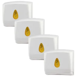 4 PlastiQline Papierhandtuchspender MINI - Kunststoff - weiß - Handtuchspender