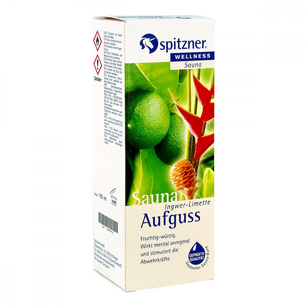 W. Spitzner Arzneimittelfabrik GmbH Spitzner Saunaaufguss Ingwer Limette Wellness 01833512