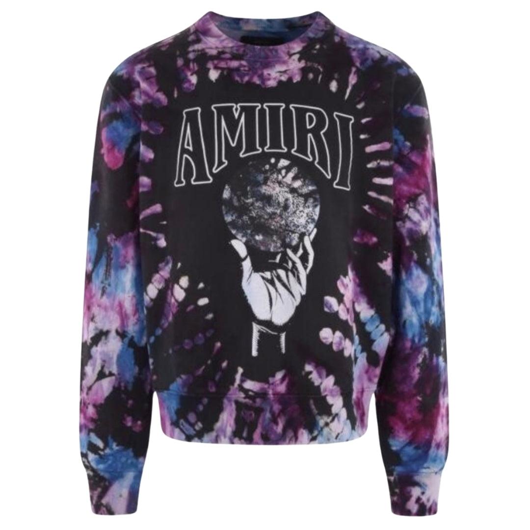 Amiri Crystal Ball tie-dye paars sweatshirt