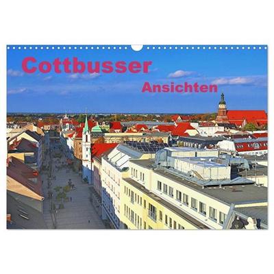 Cottbusser Ansichten (Wandkalender 2027 DIN A3 quer), CALVENDO Monatskalender