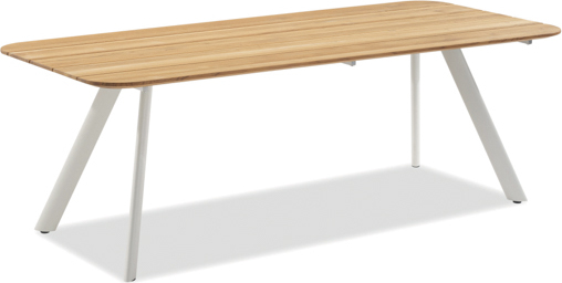 Niehoff Muro Gartentisch Aluminium/Teak Natur/Ivory