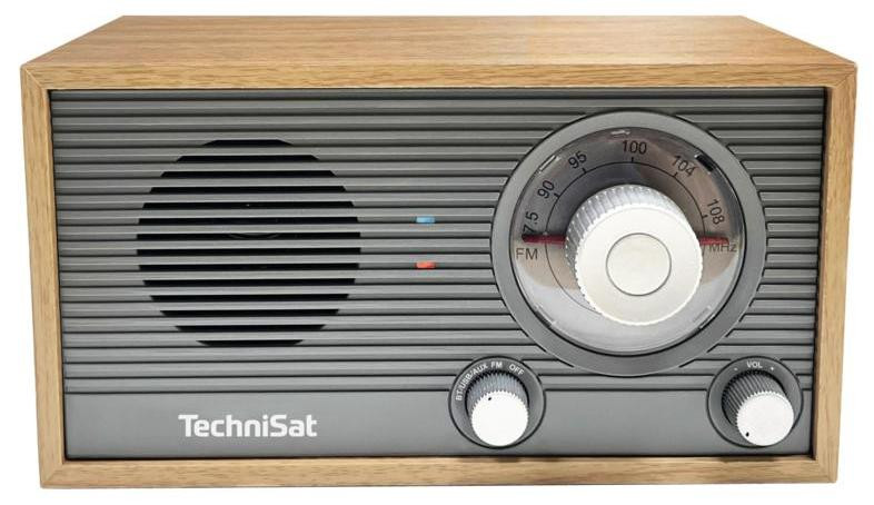 TechniSat Classic 205 Radio, grijs/gouden eikenhout