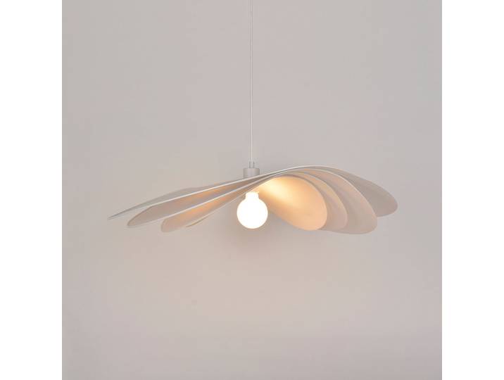 Selenitis Hängeleuchte, Ø 78 cm - MARKET SET - Schlafzimmer - Design - Papier / Karton - Einflammig