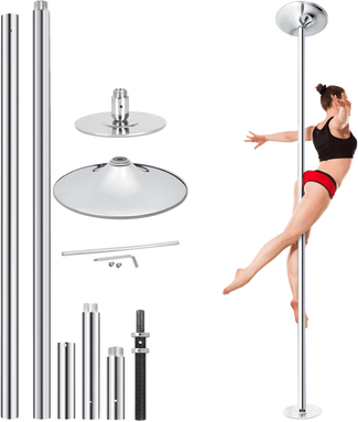 USA Free Shipping Shop Adjustable Spinning Static Dance Pole Kit, Portable Stripper Pole For Home Fitness & Professional Use Adjustable Spinning Static Dance Pole Kit, Portable Stripper Pole For Home Fitness & Professional Use