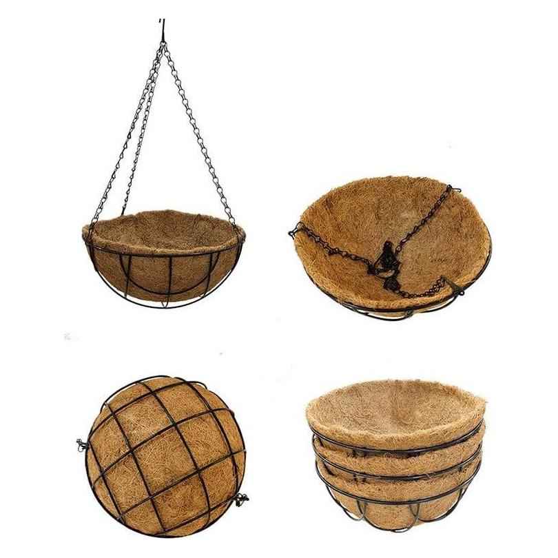 Garden Center Hanging flower pot, wood, brown (30 x 25 cm) (67219551)