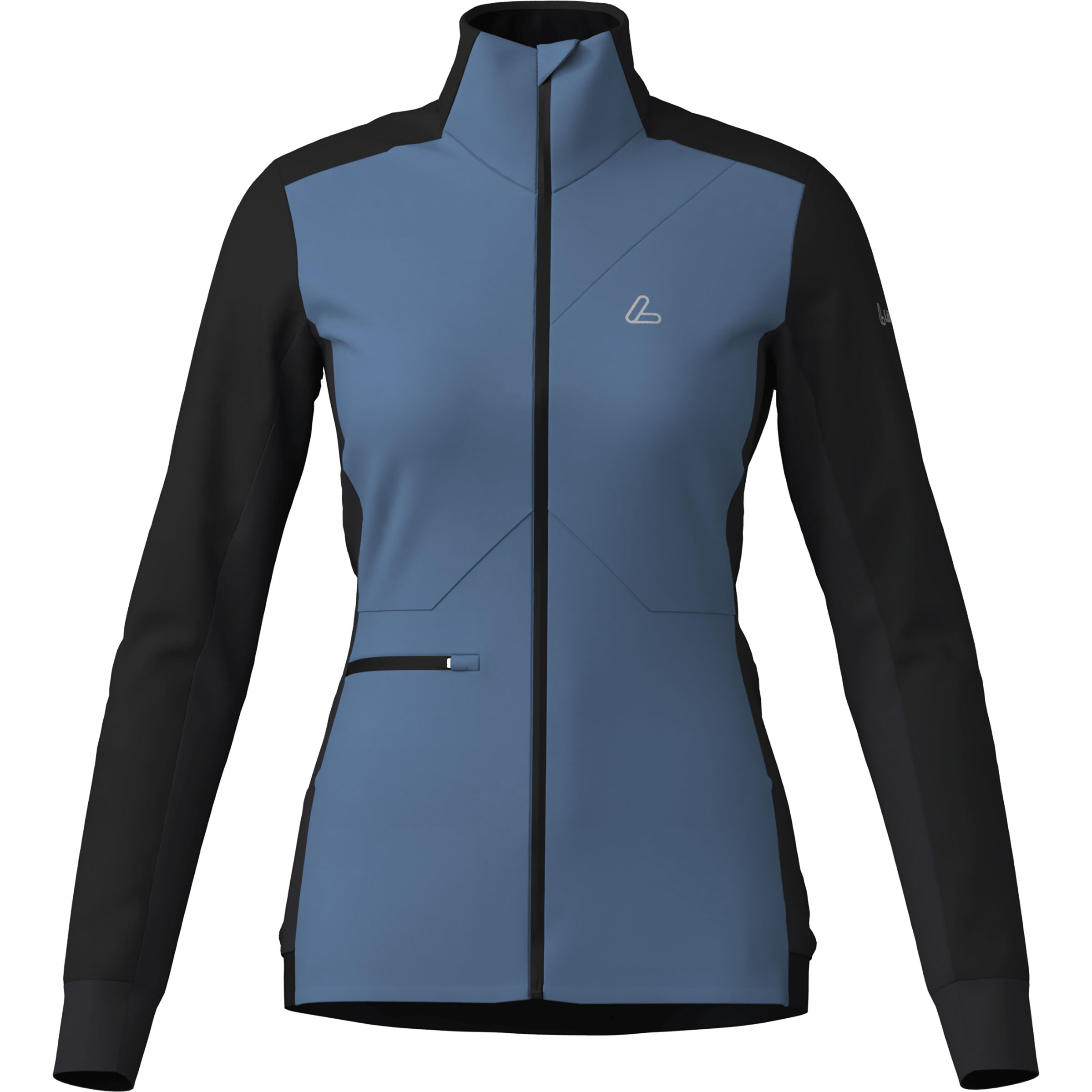 Löffler Pro Ab Ultra Damen Softshelljacke blau Größe XXL Langlauf Klassik | Langlauf Skating Widerstandsfähig
