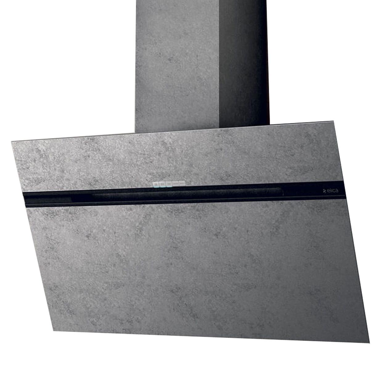 Geneigte dekorative haube 90 cm 603 m3/h metall Elica PRF0147739
