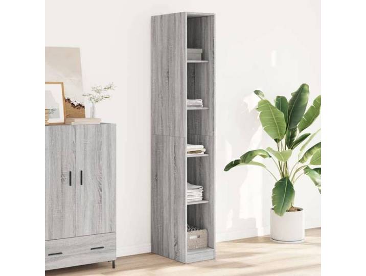 SALE 2025 Placard de Chambre - Garde-robe - Sonoma gris - 30x50x200 cm - bois d'ingénierie 35 Kg 9941