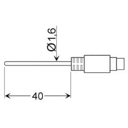 Greisinger GLF 401 MIN Luftfühler kalibriert (ISO) -25 bis 70 °C Fühler-Typ Pt100 603378-ISO