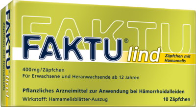 DR. KADE Pharmazeutische Fabrik GmbH FAKTU lind Zäpfchen m.Hamamelis 10 St 07798768