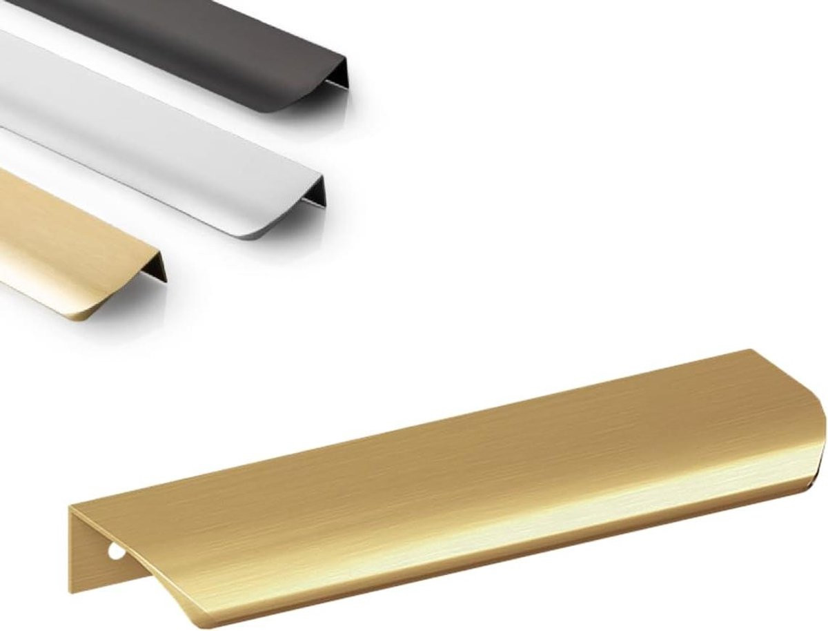 Aluminium Meubelgreep Goud Geborsteld - 500 mm