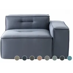 Sitting Bull »numberONE« Sofa Grundelement rechts Armlehne niedrig PG2 SEINE 324 grey