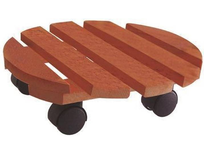 Plantentrolley - Ø30 cm - Geïmpregneerd Vuren - Met wielen