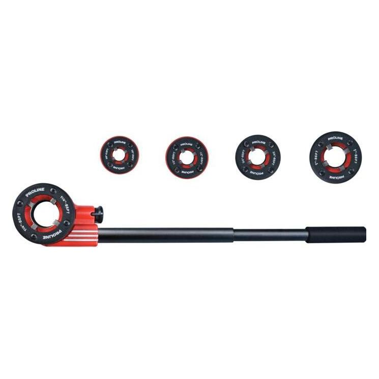 Proline Pro-Line Rinkinys Rohreinfädler mit Ratsche 3 (1 1/2", 1", 1/2", 3/4", 3/8") (67207)
