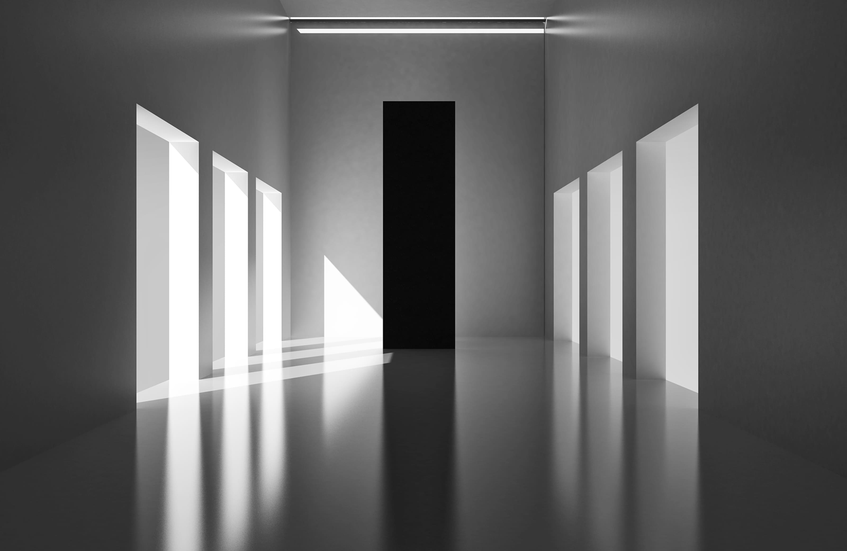 Fototapete PAPERMOON "Photo-Art ANTONYUS BUNJAMIN (ABE), LICHT UND DIMENSION", bunt, B:4m L:2,6m, Vlies, Tapeten, Fototapete bunt B/L: 4m x 2,6m, Bahnen: 8 Stk.