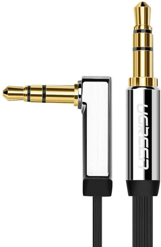 UGREEN Vinklet 3.5mm Minijack Lydkabel - 2m - Sølv
