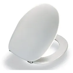 Pressalit 2000 WC-Sitz 124000-UN3999 Univertikalscharnier UN3, Edelstahl, weiß, mit Deckel, Standard