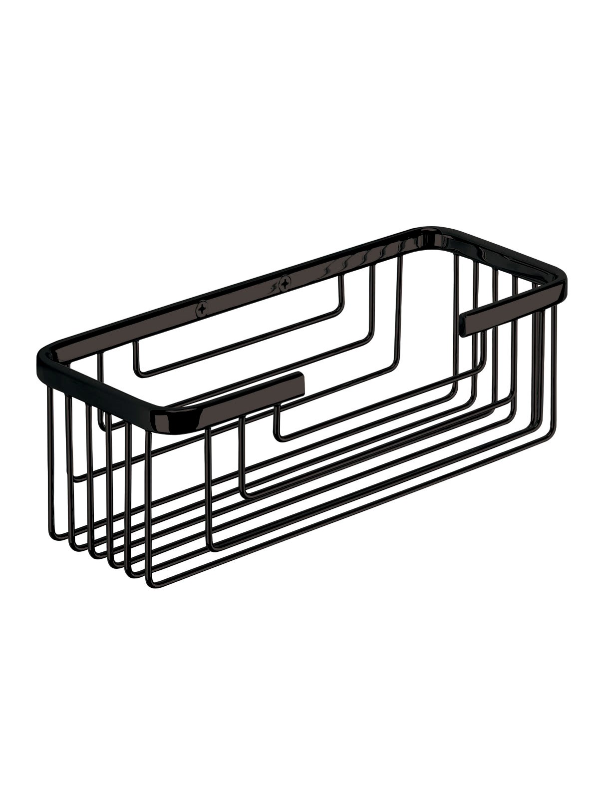 Gedy Rectangular Soap Basket Matte Black